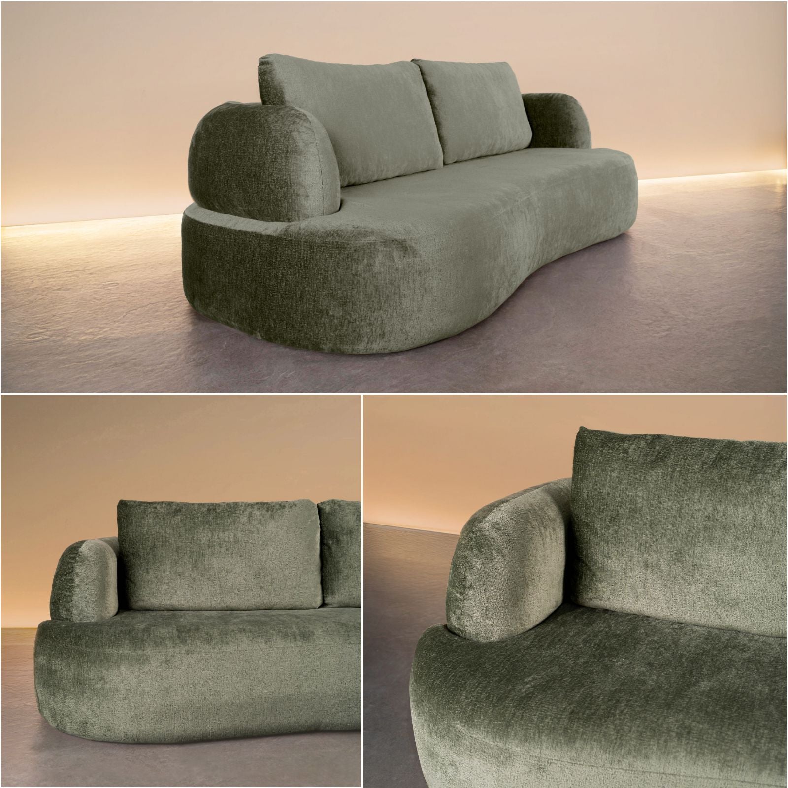 Sora 3-Seater Sofa No 1 in Sage | Contour – Sora Sofa