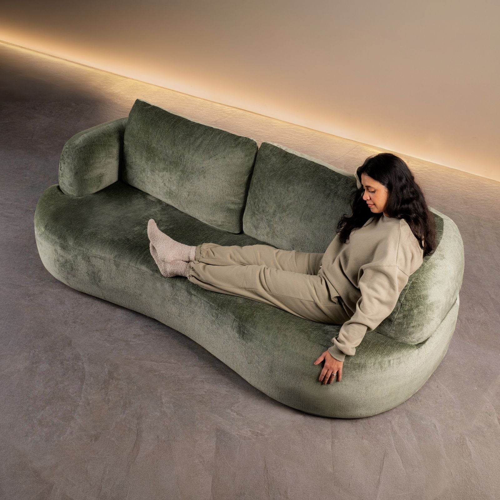 Sora 3-Seater Sofa No 1 in Sage | Contour Pro – Sora Sofa